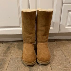 UGG Australia Classic Tall Suede Shearling Boots